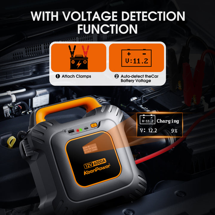 KeenPower 6000A Super Capacitor Jump Starter