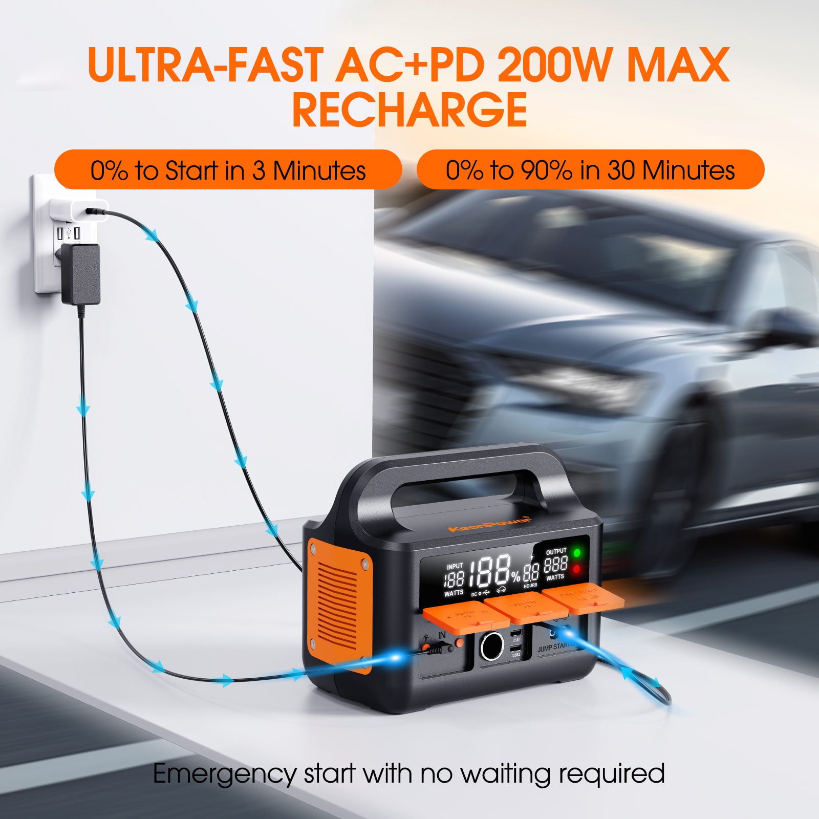 KeenPower 8000A Jump Starter
